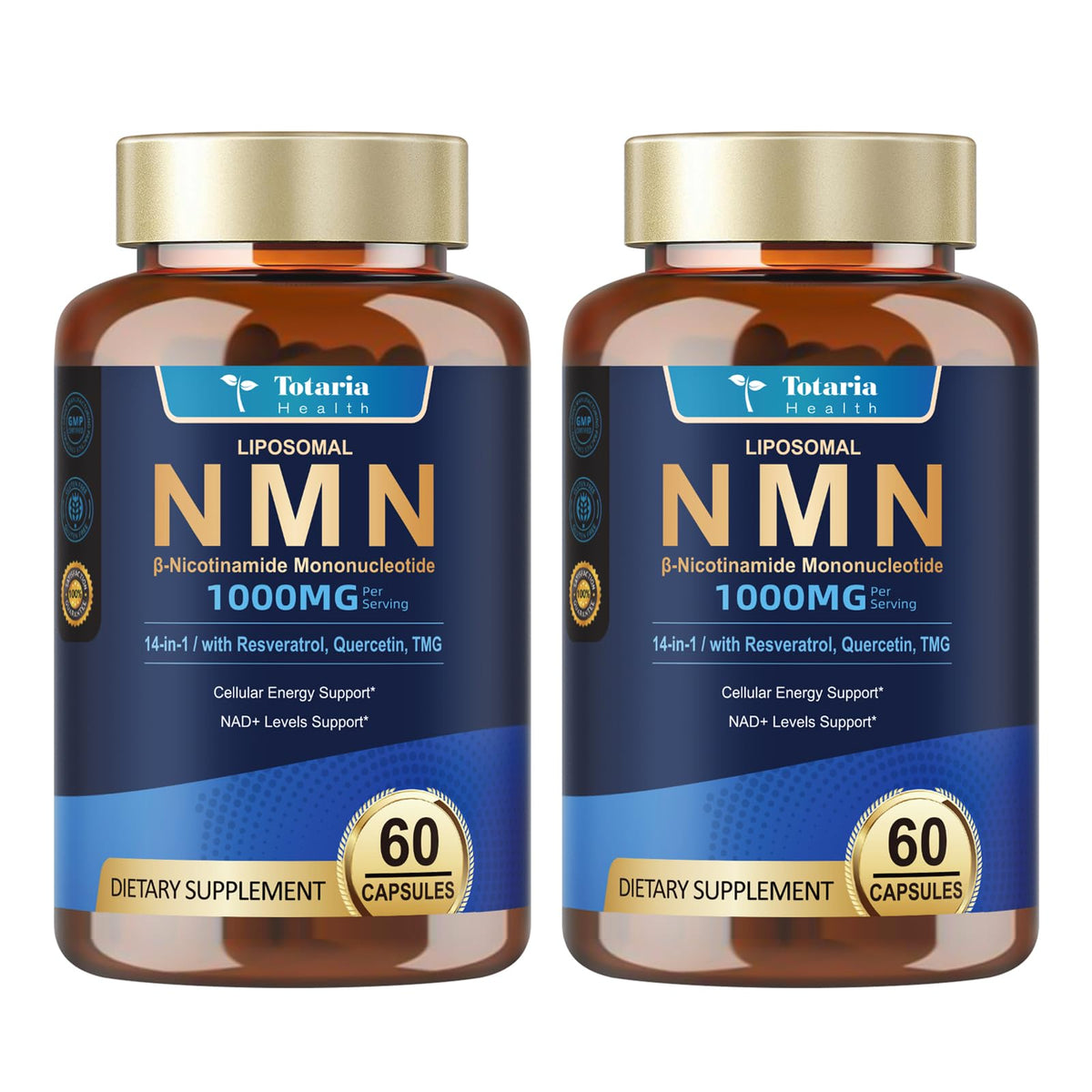 Totaria NMN Supplement 1000mg 60 Capsules front view