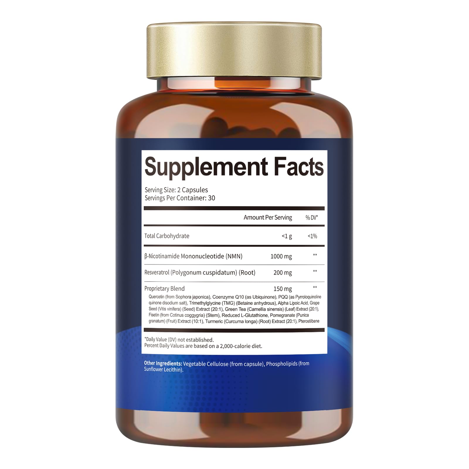 Totaria NMN Supplement 1000mg 60 Capsules with bottle cap