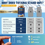 Totaria NMN Supplement 1000mg packaging details