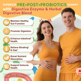 Totaria Pre + Post + Probiotics Gummies with ingredients displayed