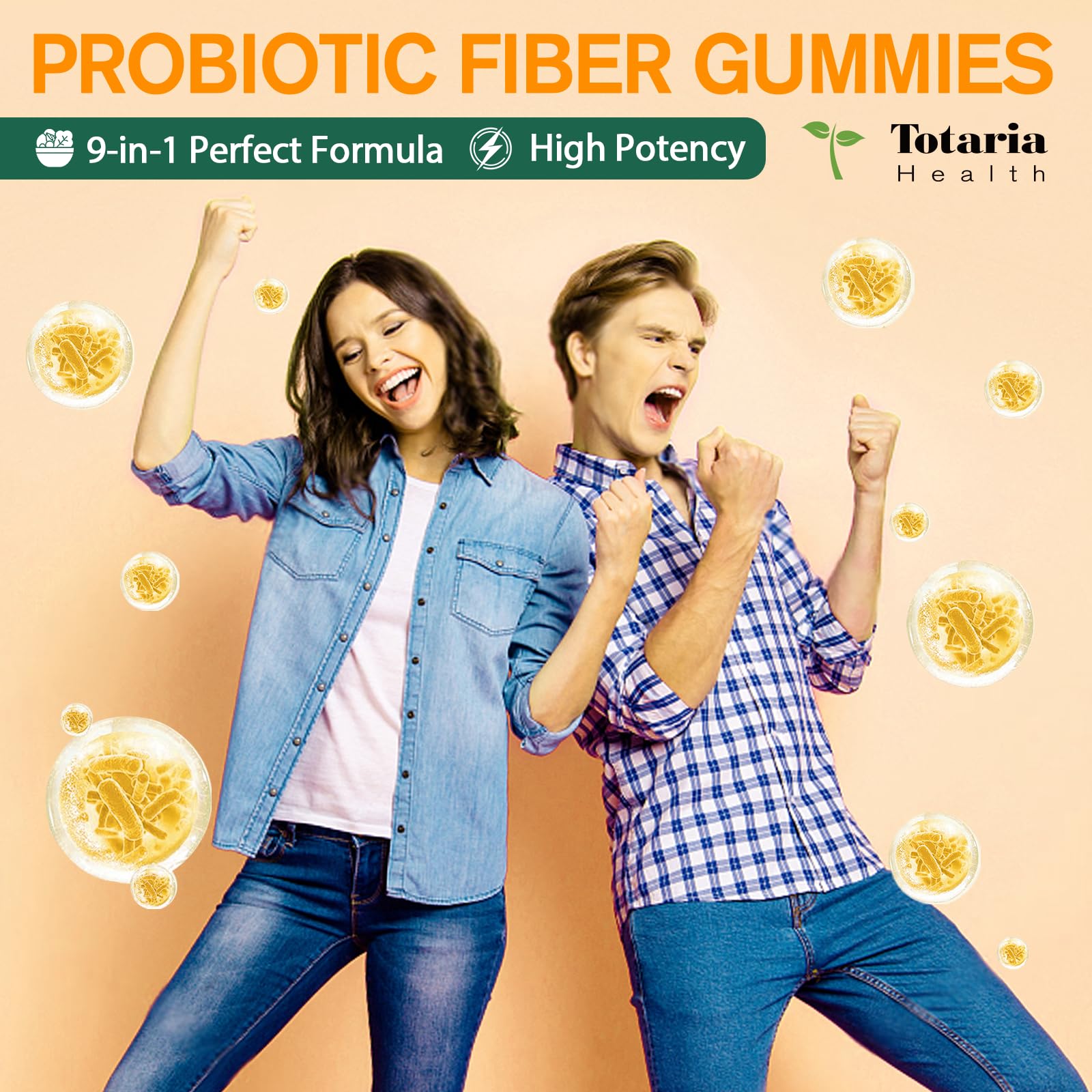 Totaria Prebiotic Fiber Gummies 160g pineapple flavour gummies