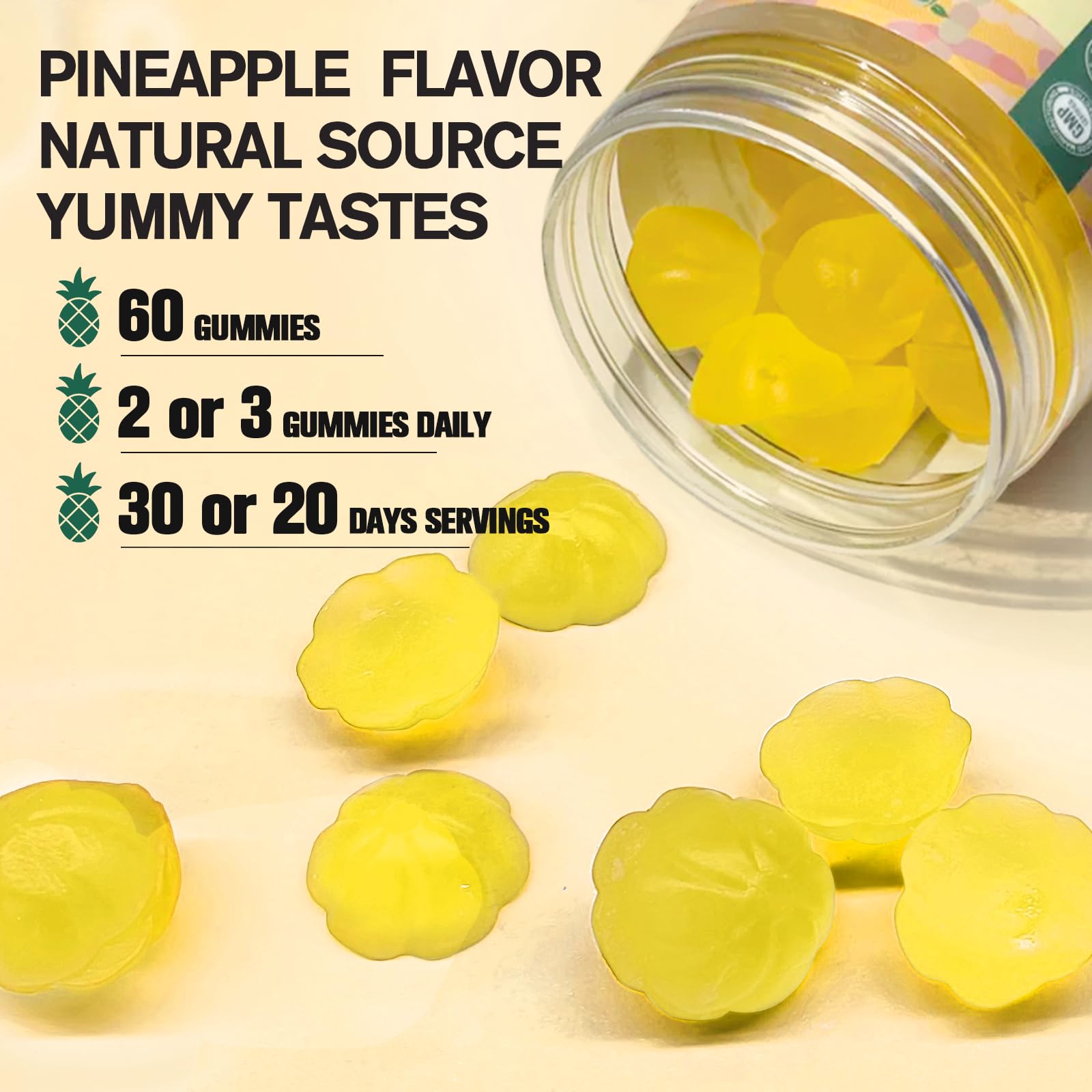 Totaria Prebiotic Fiber Gummies 160g side view of packaging