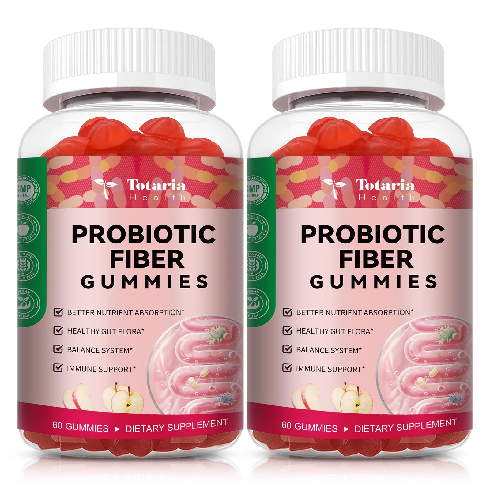 Totaria Prebiotic Fiber Gummies 180g front view