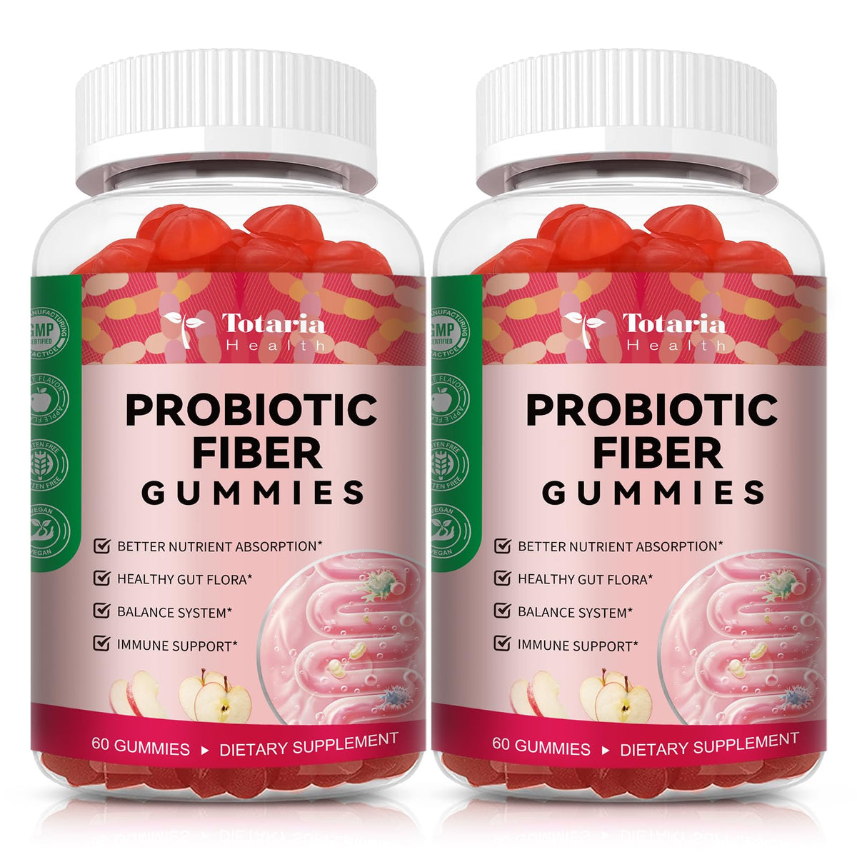 Totaria Prebiotic Fiber Gummies 180g front view