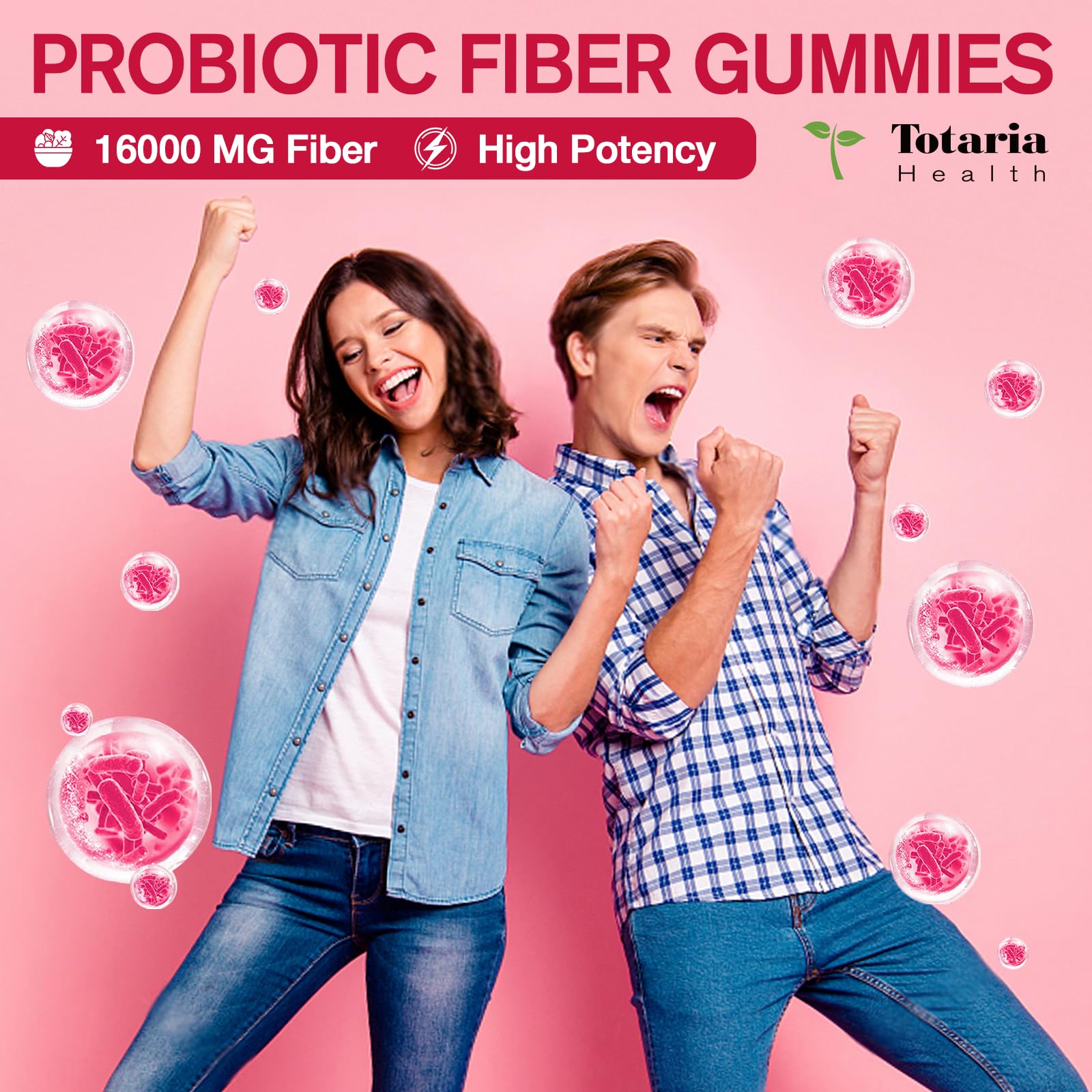 Totaria Prebiotic Fiber Gummies 180g packaging
