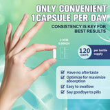 Totaria Prebiotic Probiotic Capsules showing dosage instructions