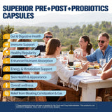 Totaria Prebiotics capsules on a wooden table