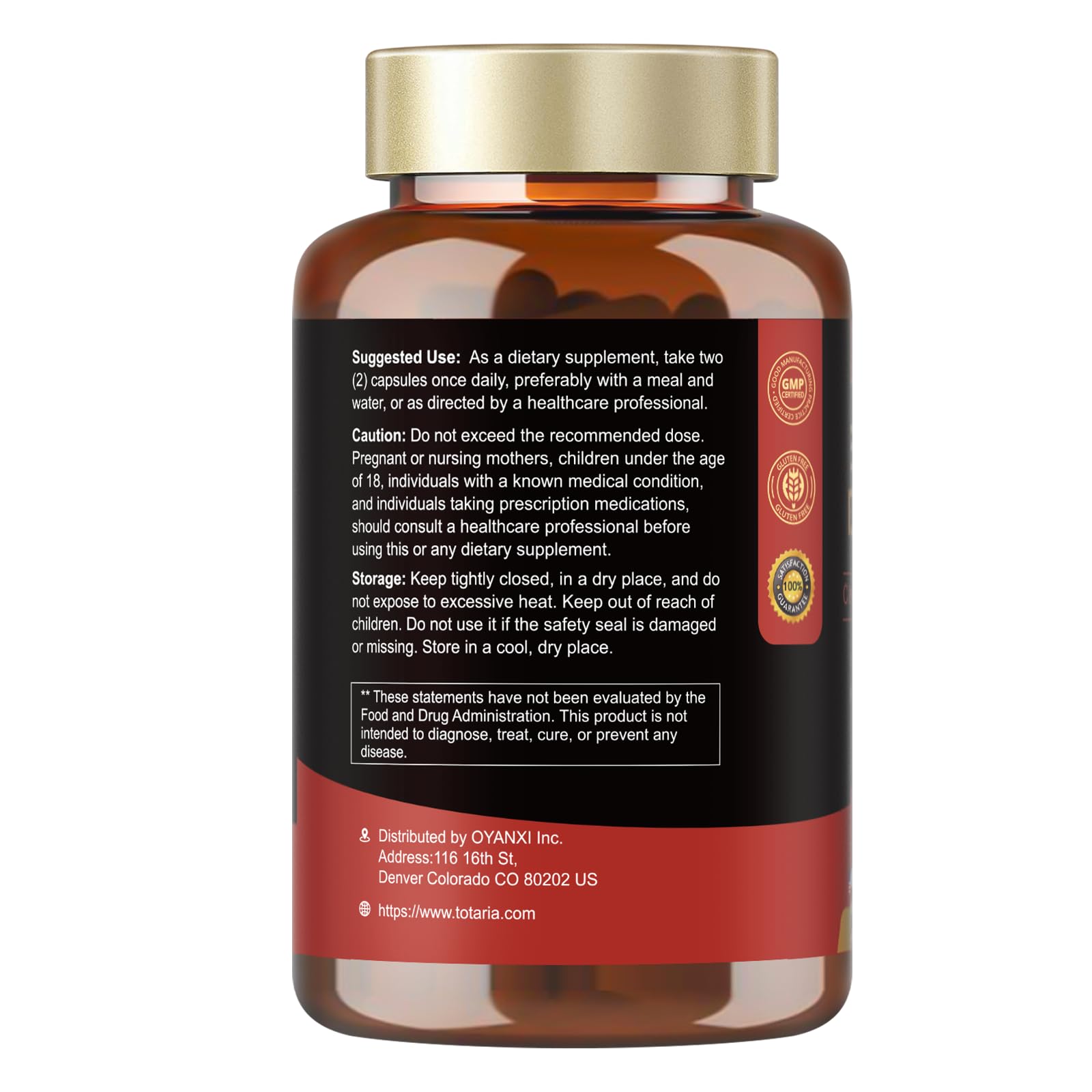 Totaria Red Yeast Rice with CoQ10 supplement close-up