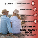 Totaria Red Yeast Rice with CoQ10 supplement ingredients list