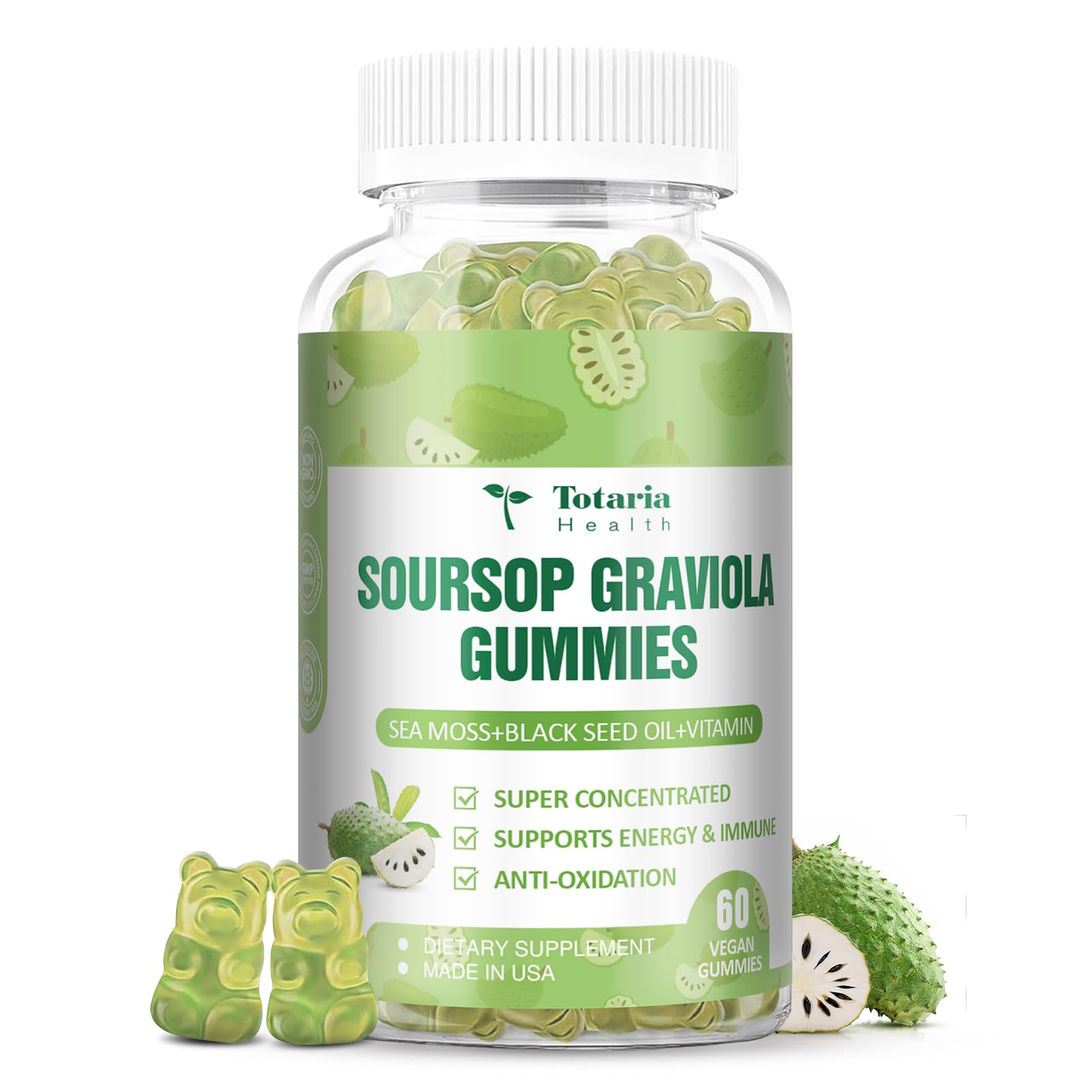 Totaria Soursop Graviola Gummies 200g front view