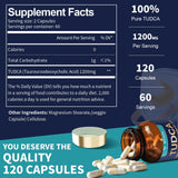 Totaria TUDCA bottle with nutrition facts label