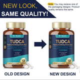 Totaria TUDCA capsules displayed with a glass of water