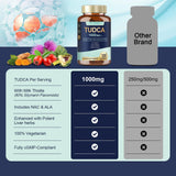 Totaria Tudca Liver Extract Supplement close-up of capsules