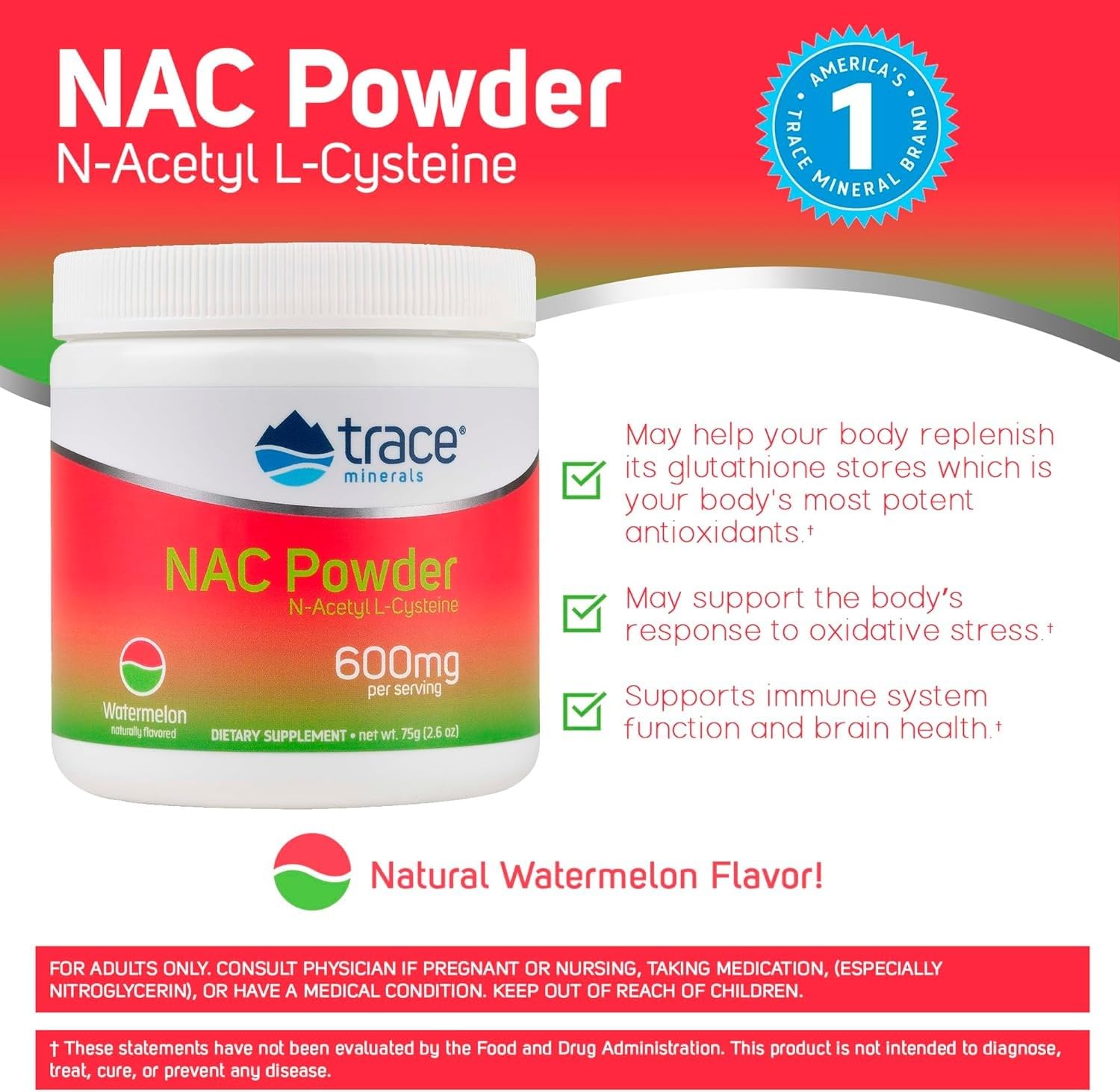 Trace Minerals Acetyl-L-Carnitine supplement capsule close-up