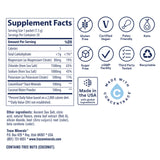 Trace Minerals Ancient Sea Salt Supplement side view showing ingredients