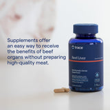 Trace Minerals Beef Liver Extract 3000 mg capsules close-up