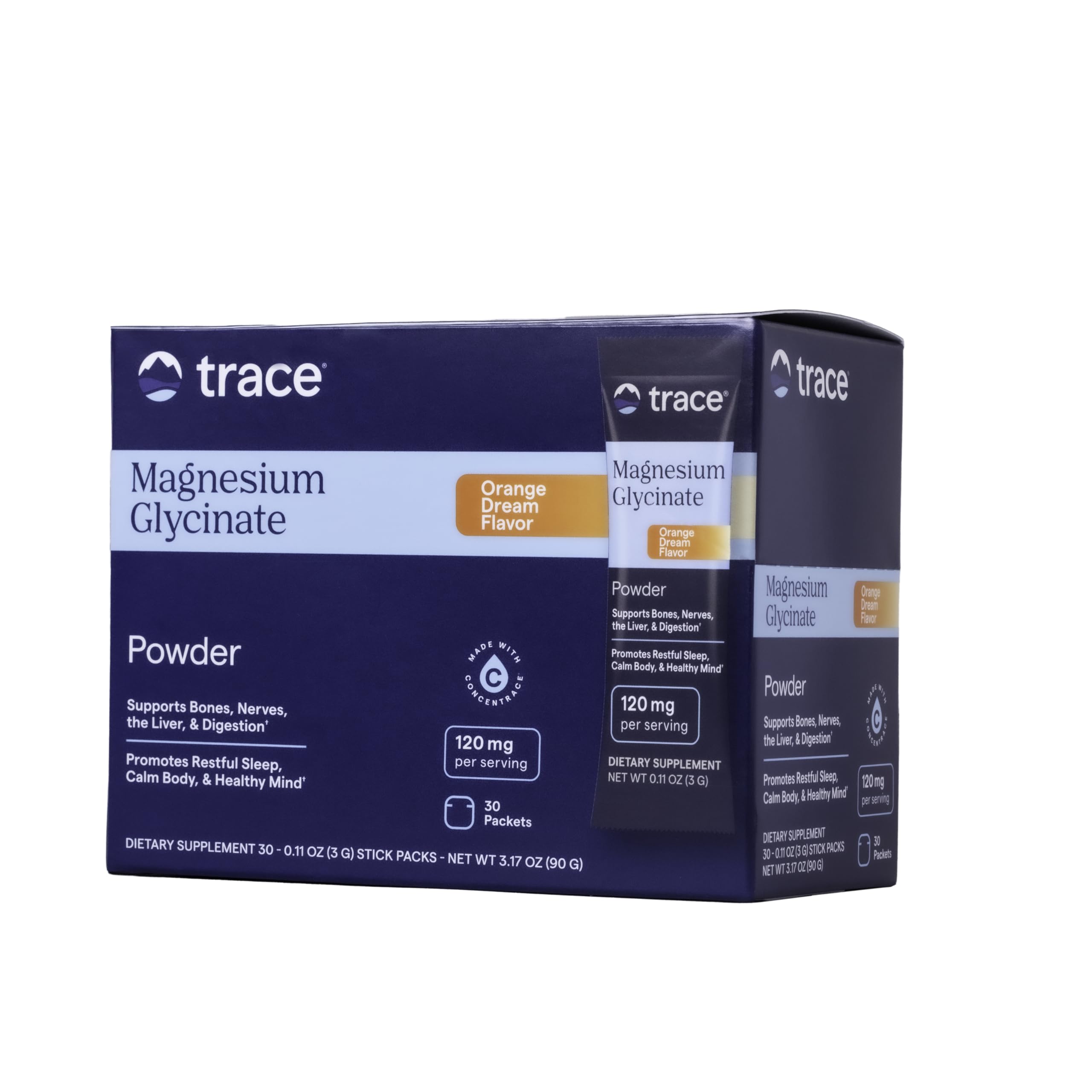 Trace Minerals Calm Muscle & Mood Support Supplement front view