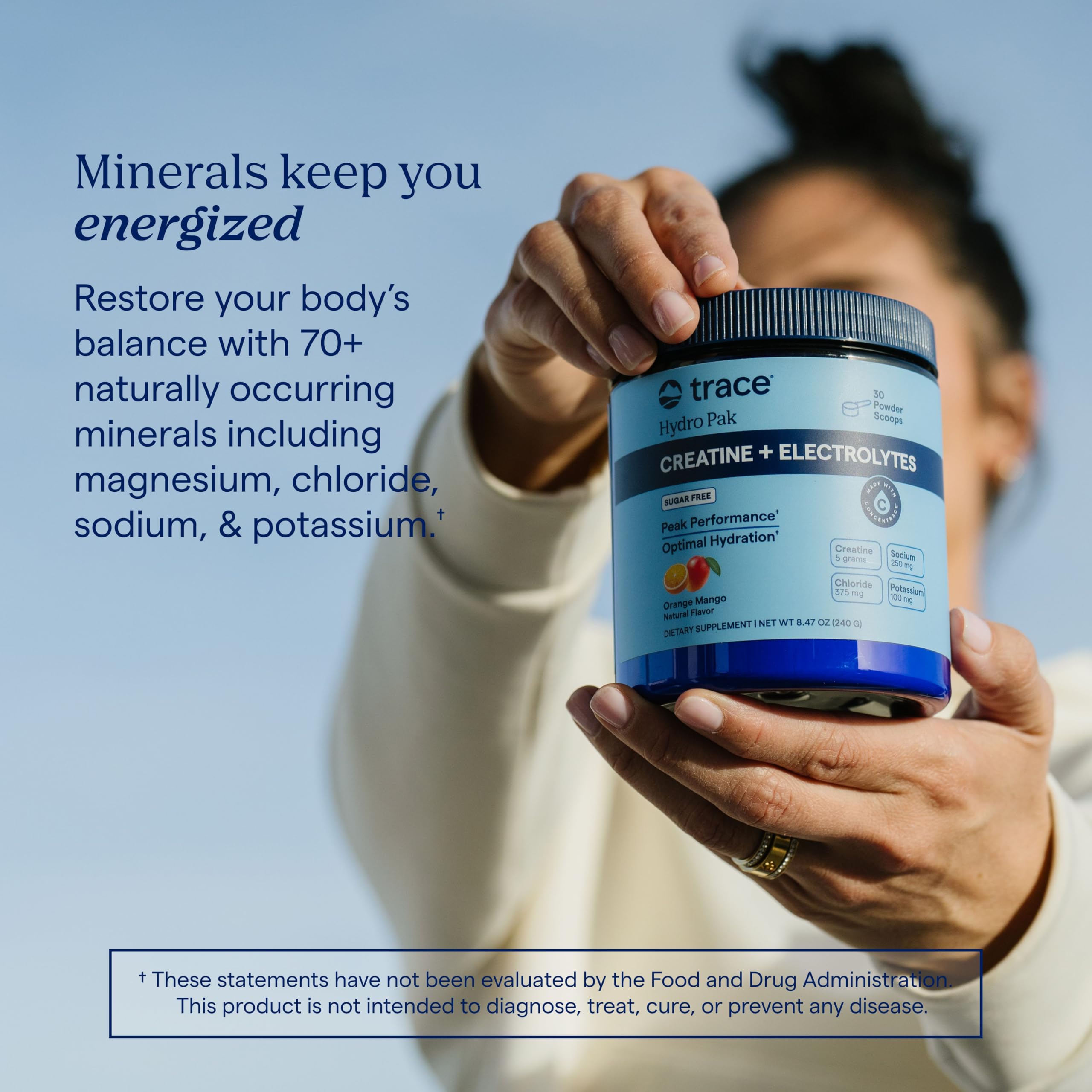Trace Minerals Creatine + Electrolytes nutritional information
