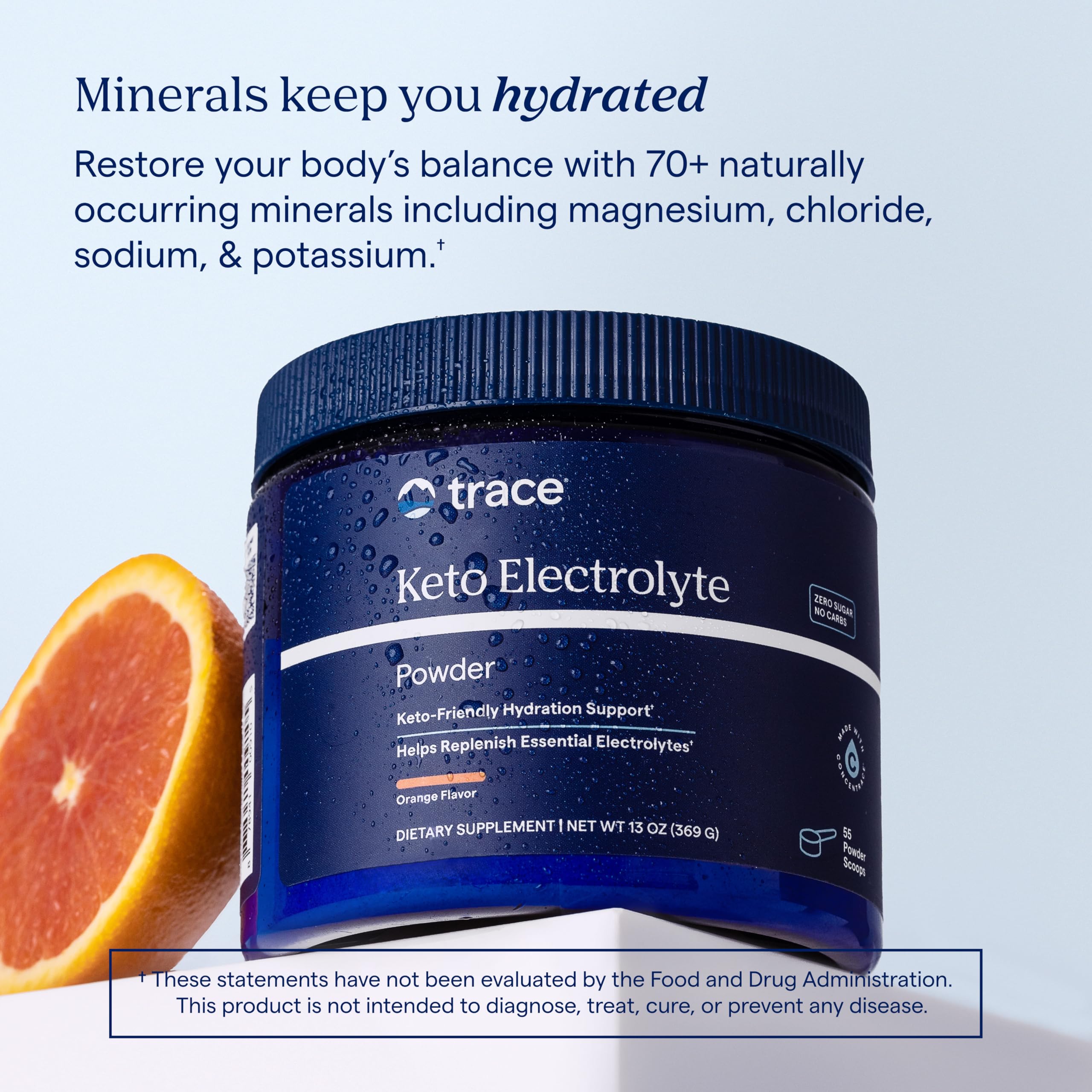Trace Minerals Daily Supplement 376g with citric acid