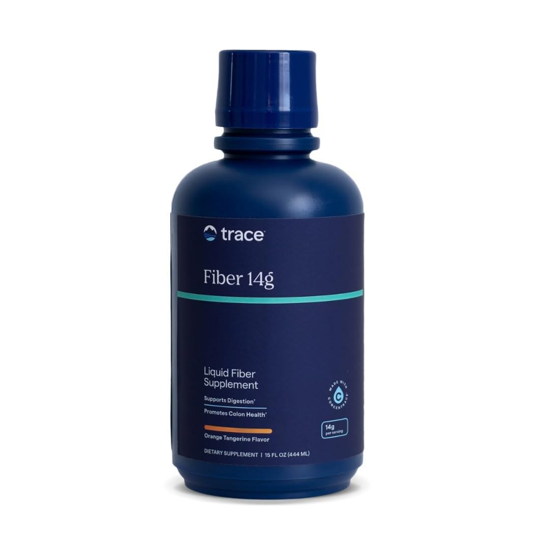 Trace Minerals Fiber 14g orange tangerine drink mix front view