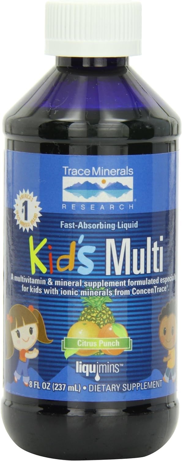 Trace Minerals Kid’s Multi Formula Liquid Multivitamin front view