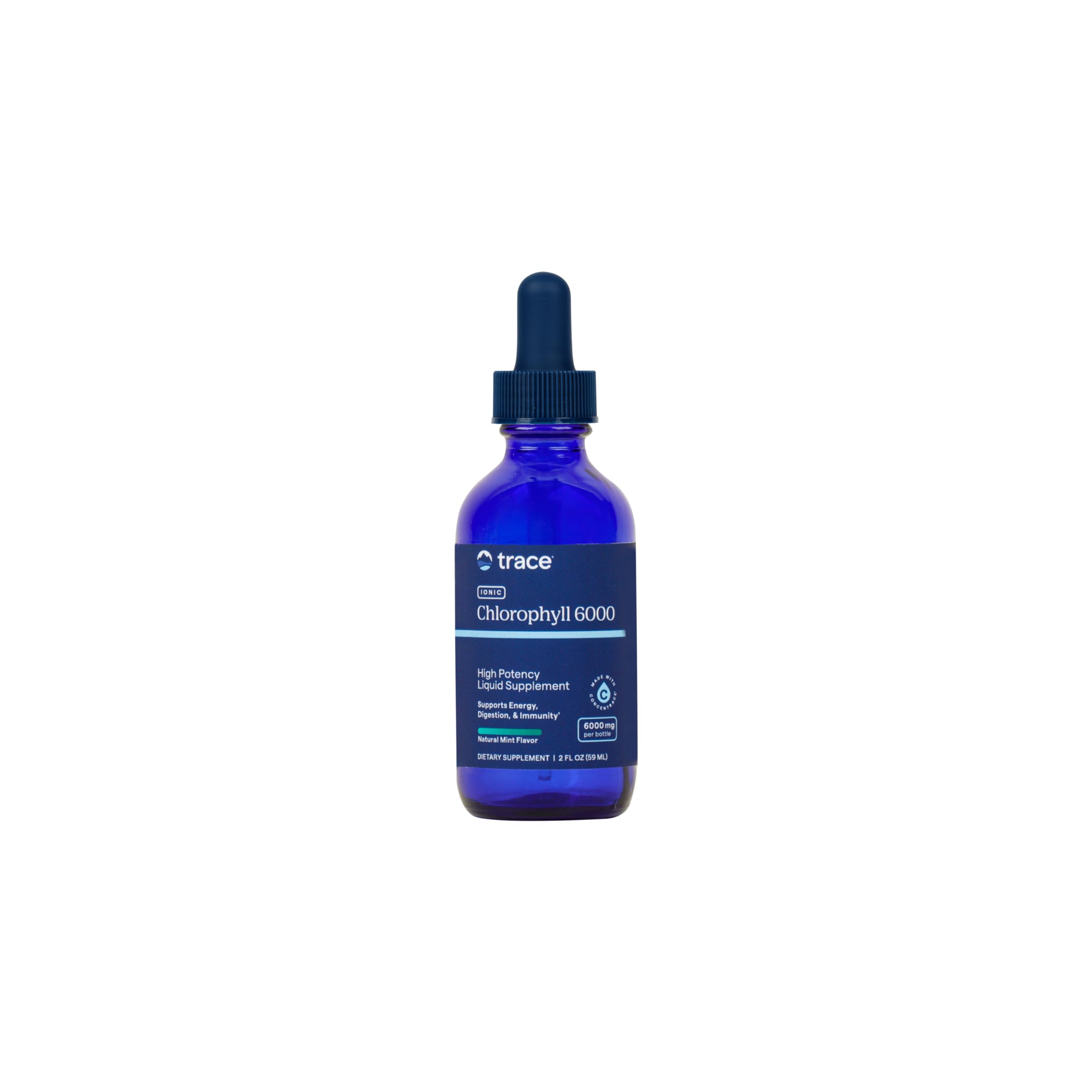 Trace Minerals Liquid Chlorophyll Supplement 57g front view