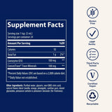 Trace Minerals Liquid CoQ10 100mg bottle on a wooden table