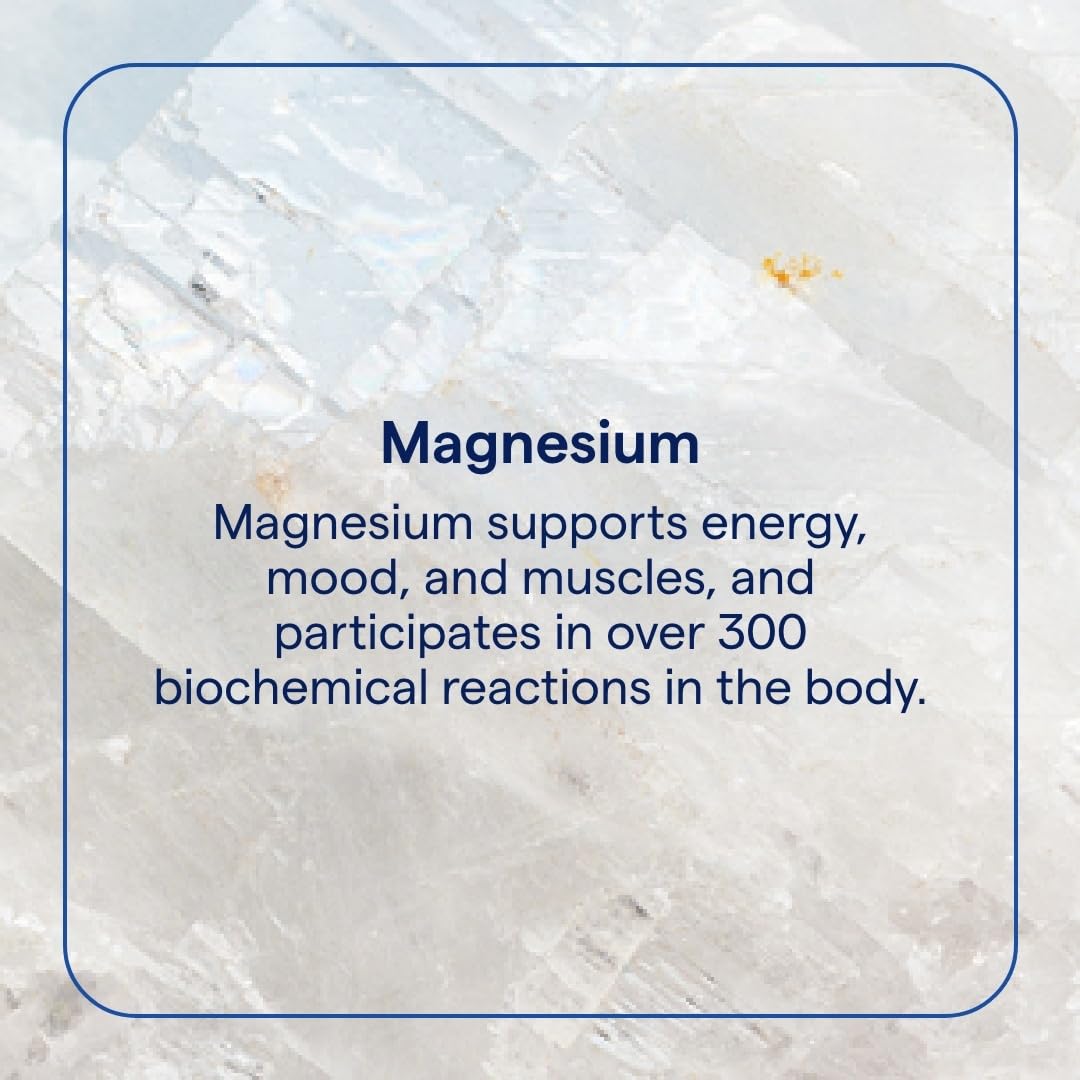 Trace Minerals Liquid Magnesium Supplement back view with ingredient list
