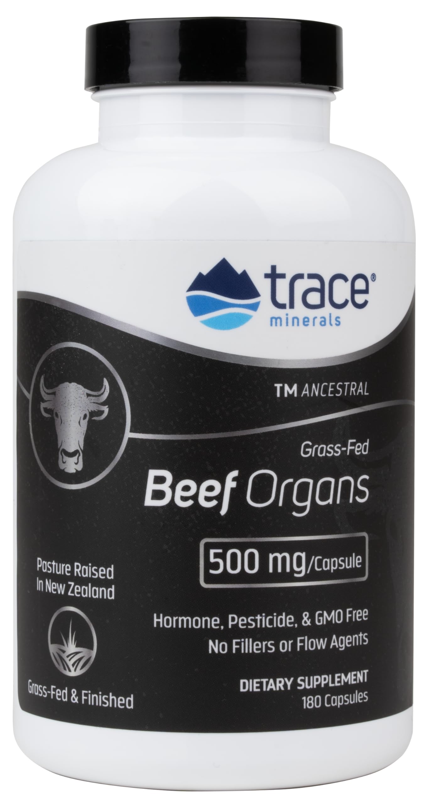 Trace Minerals Liver Extract 132g capsule close-up