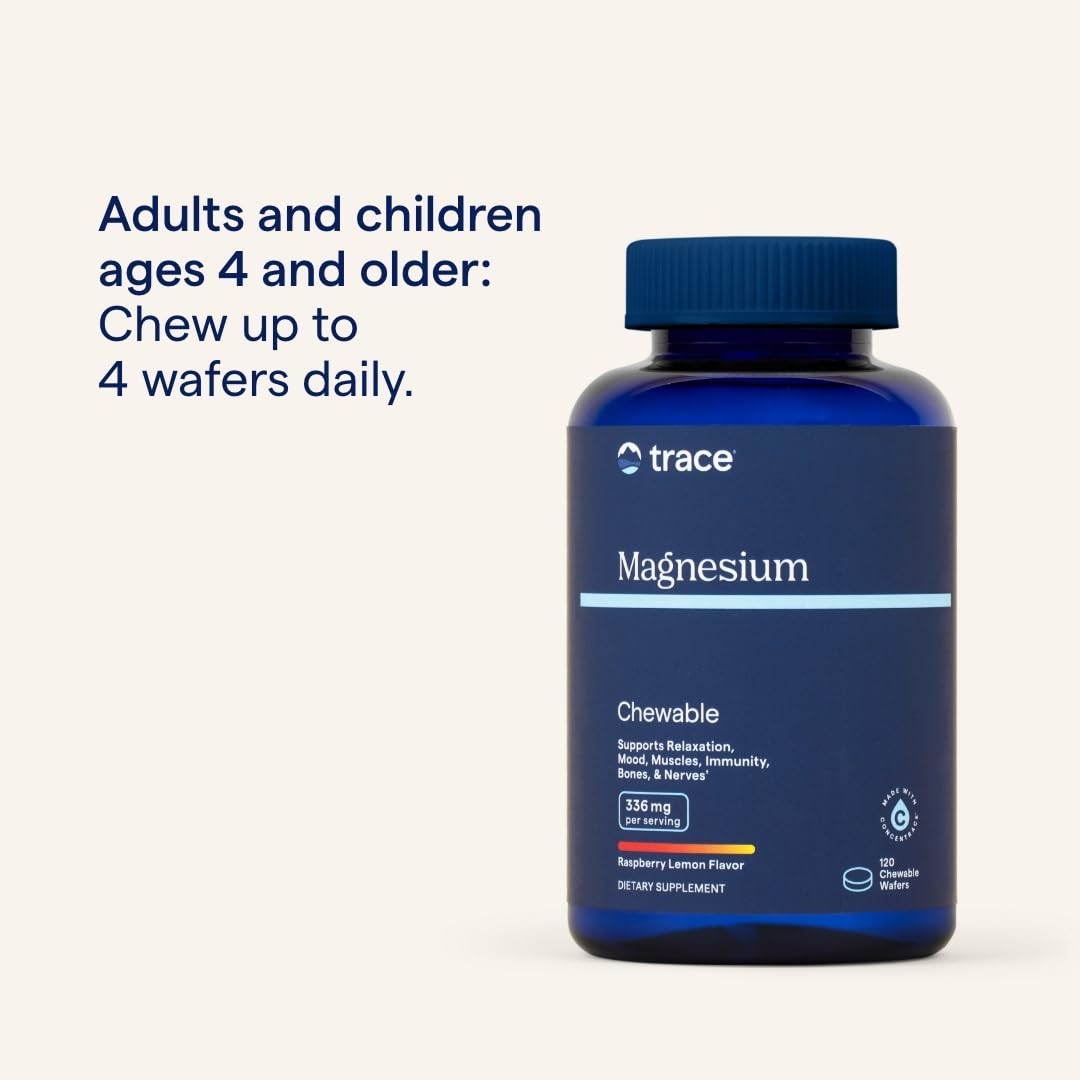 Trace Minerals Magnesium Chewable Raspberry Lemon nutritional information