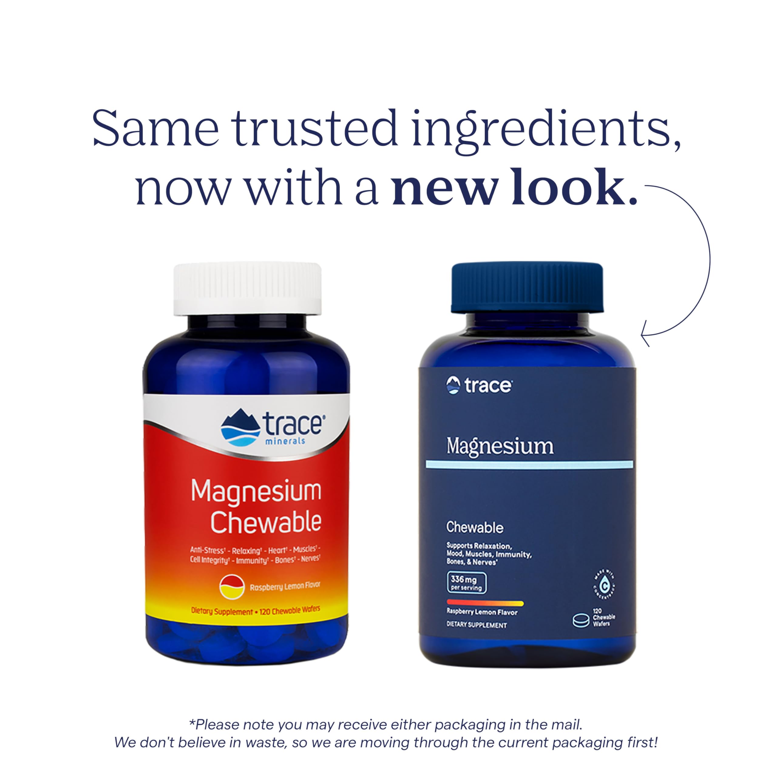 Trace Minerals Magnesium Chewable Raspberry Lemon packaging details