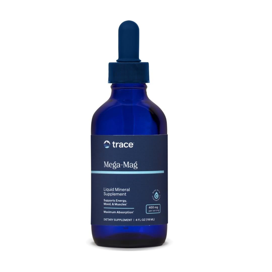 Trace Minerals Mega Mag Magnesium Supplement 272g front view