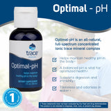Trace Minerals Optimal-pH bottle side view