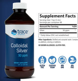 Trace Minerals Research Colloidal Silver 30 PPM bottle side view