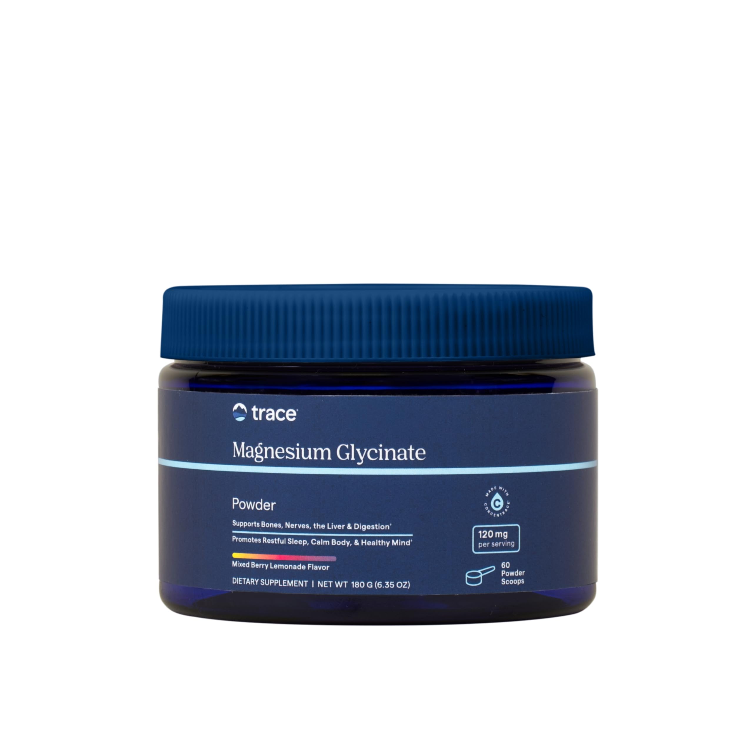 TRACE MINERALS RESEARCH Magnesium Glycinate Powder front view 227g