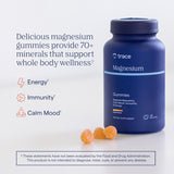 TRACE MINERALS RESEARCH Magnesium Gummies peach flavour close-up