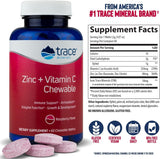 TRACE MINERALS RESEARCH Zinc + Vitamin C chewable wafers packaging
