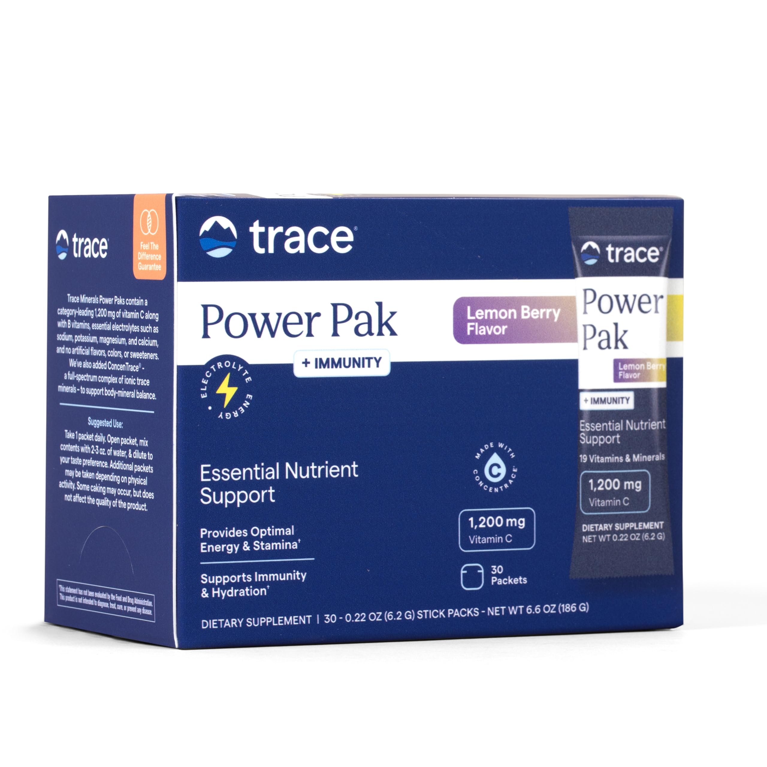 Trace Minerals Vitamin C Supplement 136g front view