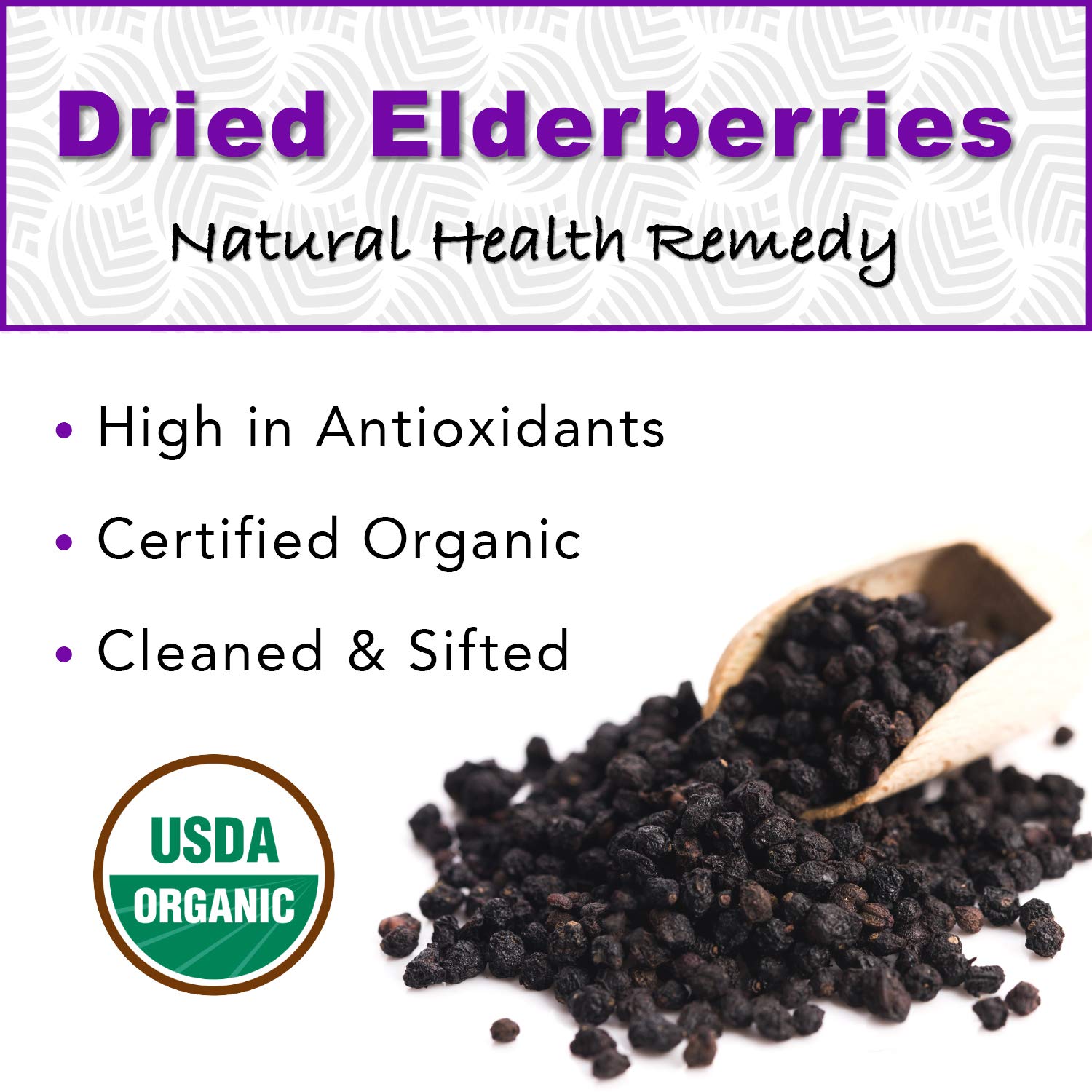 TradeKing Organic Elderberries in a bowl