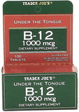 Trader Joe's B-12 1000 mcg supplement packaging side view