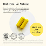 Tradewind Naturals Berberine supplement bottle side view