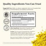 Tradewind Naturals Berberine supplement ingredients list