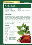 Traditional Medicinals Nettle Herbal Supplement package side view