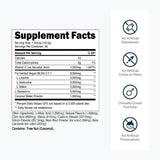 Transparent Labs BCAA Glutamine 8000mg powder side view