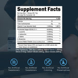 Transparent Labs BCAA Glutamine Powder 615g nutritional information