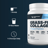 Transparent Labs Collagen Peptides 666g mixed in a drink