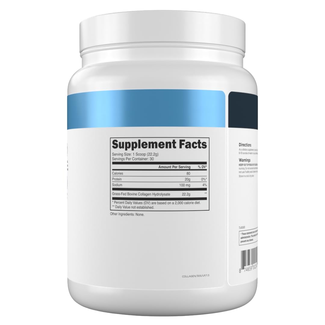 Transparent Labs Collagen Peptides 666g serving suggestion
