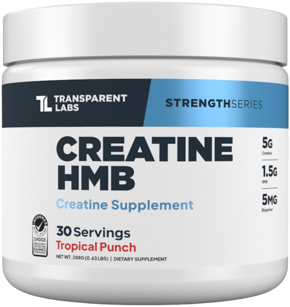 Transparent Labs Creatine HMB 210g front view