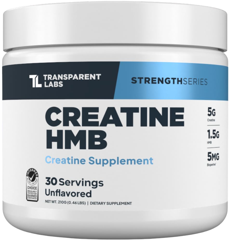 Transparent Labs Creatine HMB 259g front view