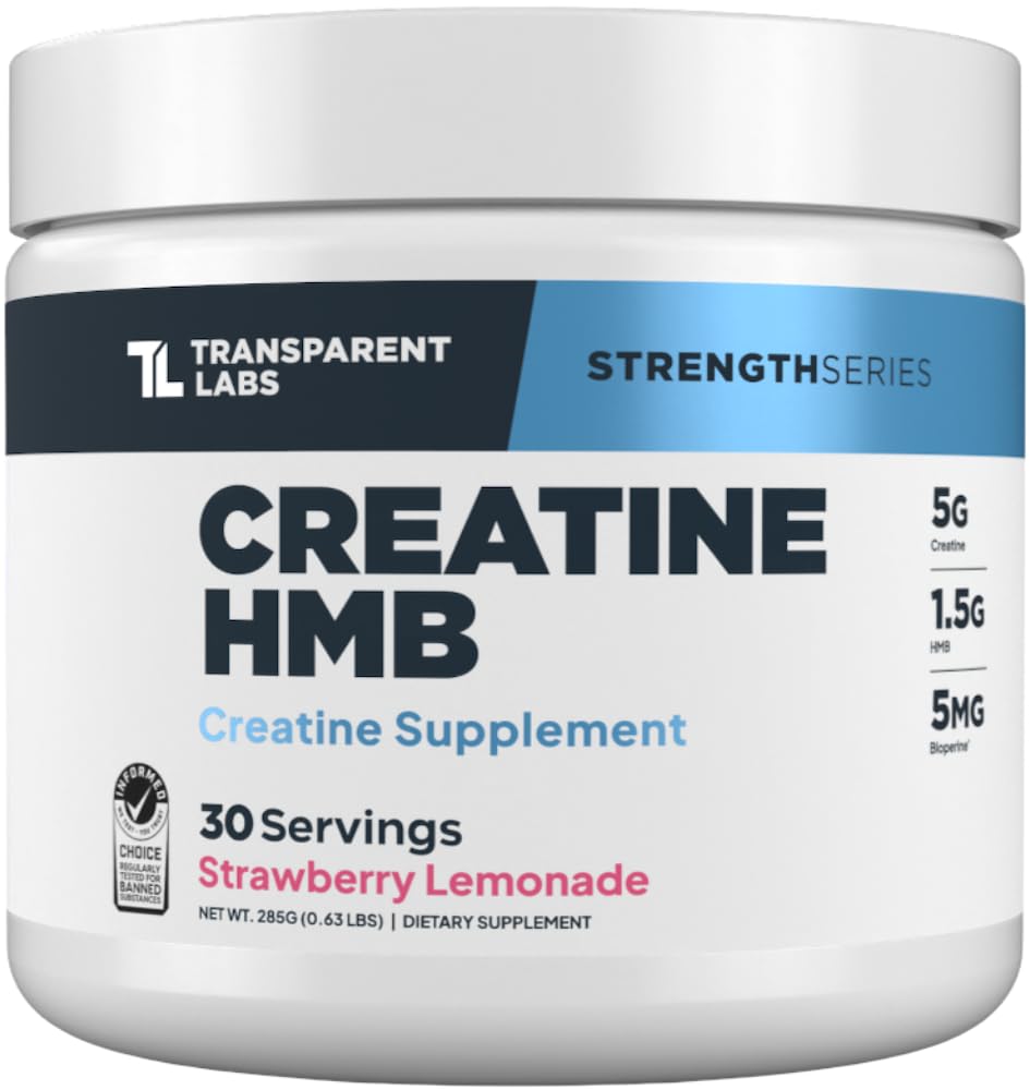Transparent Labs Creatine HMB 312g front view